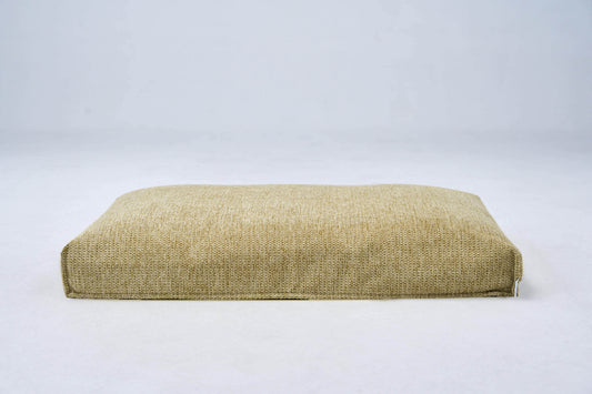 AirNest dog bed (S) in lemongrass, low rectangular cushion
